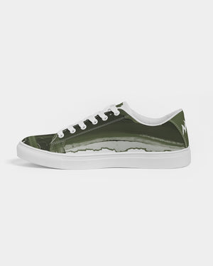 Green Question Women's Faux-Leather Sneaker