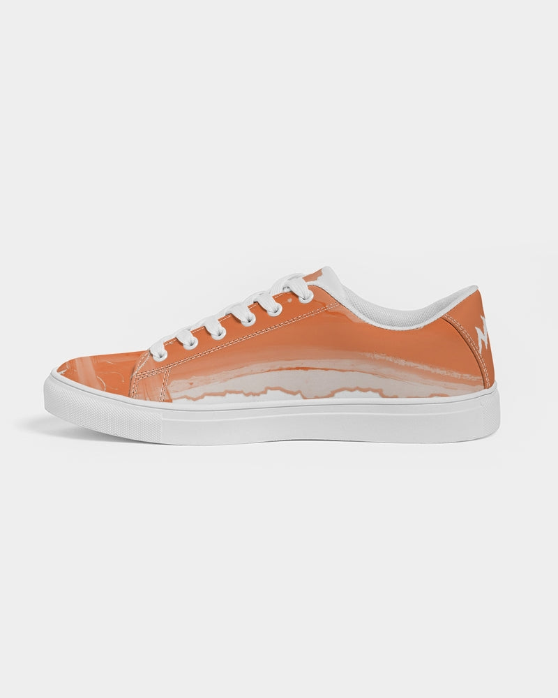 Orange Question Women's Faux-Leather Sneaker